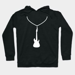 Guitar Necklace (white) Hoodie